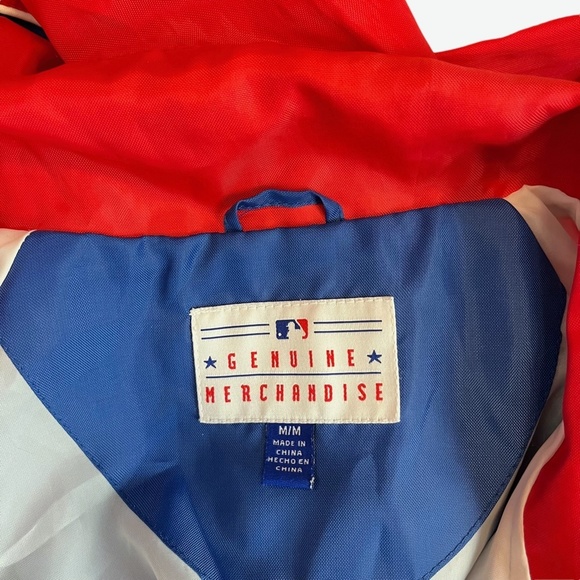 GENERAL MERCHANDISE Chicago Cubs Red White Blue Windbreaker Baseball Jacket sz M - Picture 15 of 16
